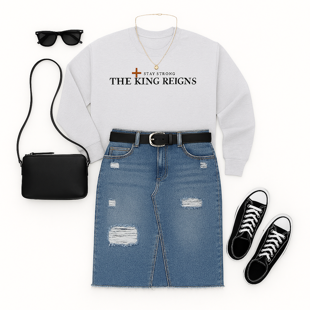 The King Reigns Ultra Cotton Long Sleeve Tee