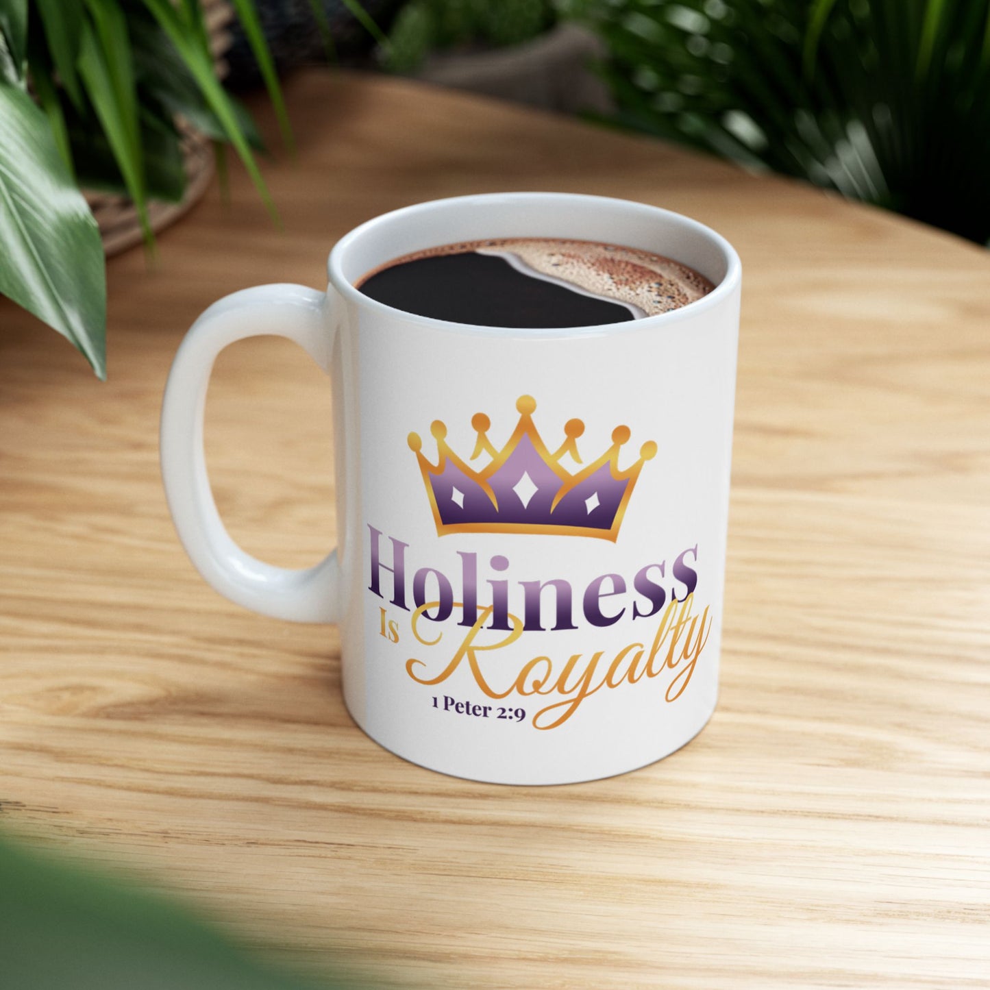 Holiness Is Royalty Logo Ceramic Mug